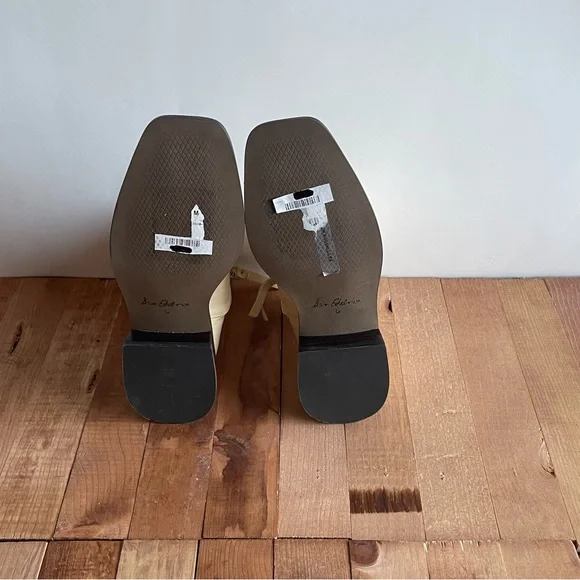 SAM EDELMAN THATCHER Elegant Cream Ankle Boots - Picture 9 of 9